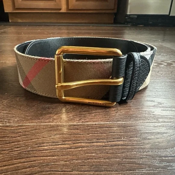 NWT Burberry Nova Check Belt - Picture 3 of 5